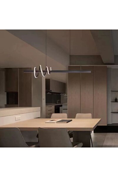 RFAN LED Pendant, Model 1768, With Remote Control, 3 Types of Light, 50W, Gray