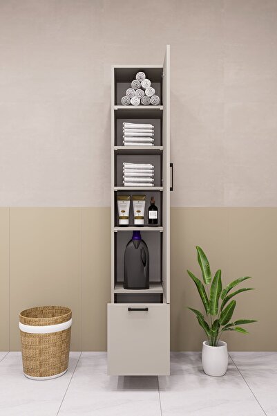 DEMİRBAL MOBİLYA MDF ÇEKMECELİ ÇOK AMAÇLI BOY DOLAP