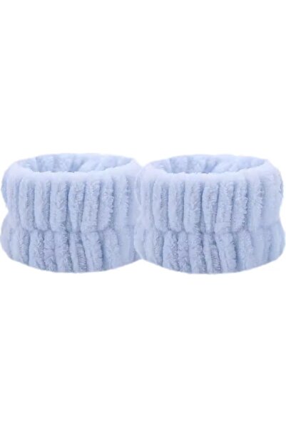 Vipfoni Colorful Towel Wrist Washband Athlete Spa Wristband 2 Pair Blue