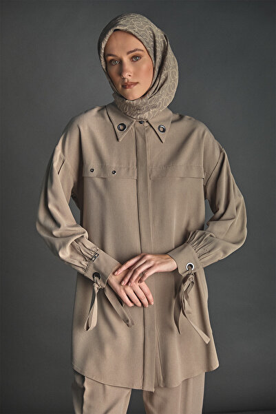 Setrms Kuşgözü Detaylı Lyocell Tunik