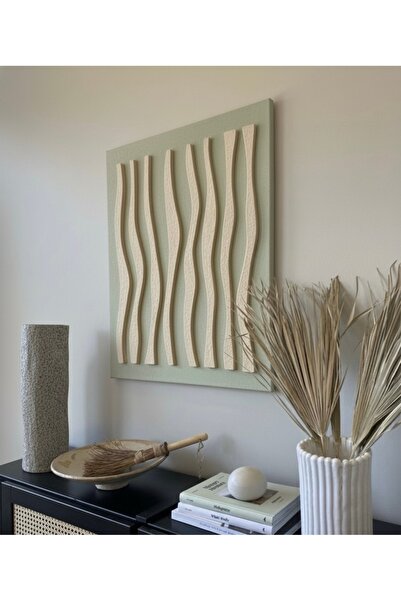 Atölye Pina El Yapımı 3D Kabartmalı Dokulu Rölyef Duvar Tablosu 50x70 – 70x100 Modern Minimalist Doku Sanatı
