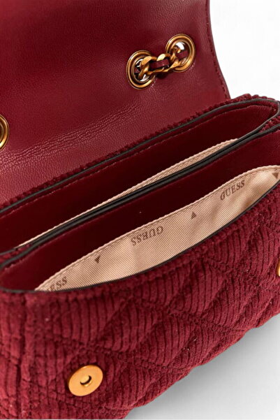 Guess Giully Ii Burgundy Women's Shoulder Bag Hwcg9673200