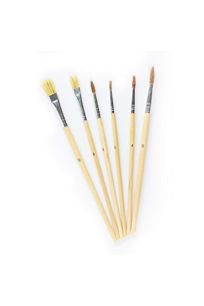 Strigo Комплект от 6 четки от естествено дърво