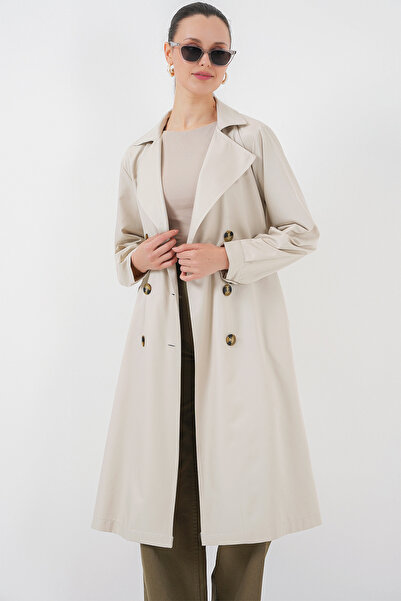 Merterium Trench pentru femei decolteu petrecut în V A.Bez 1053