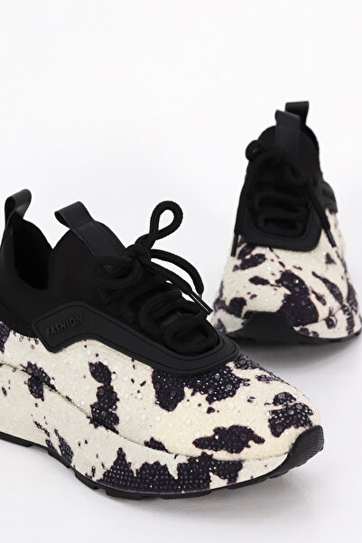 Mamito Ayakkabı Αθλητικά παπούτσια με μοτίβο PRNS 116-1 με λεπτομέρεια από πέτρα