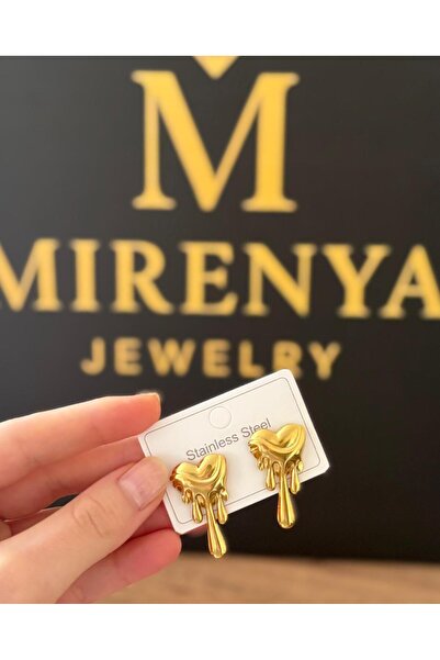 Mirenya أقراط نسائية ذهبية من Eriyen Kalp