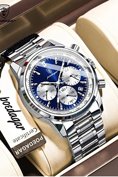 Poedagar Design 921 Luminous Kronograf Erkek Kol Saati