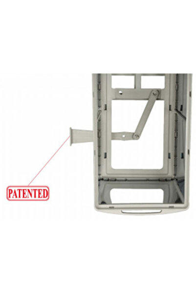 IDEAL FEROLUC Trash bin model 21100, 273x440x425 mm, 1x1 L + 1x20 L, stainless steel