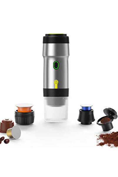Generic Portable Espresso Coffee Machine - Rechargeable Electric Espresso Coffee Maker (Silver)