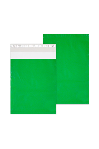 MSG PACKAGING Set of courier bags, courier envelopes 250x350+50, Green, 100 pcs