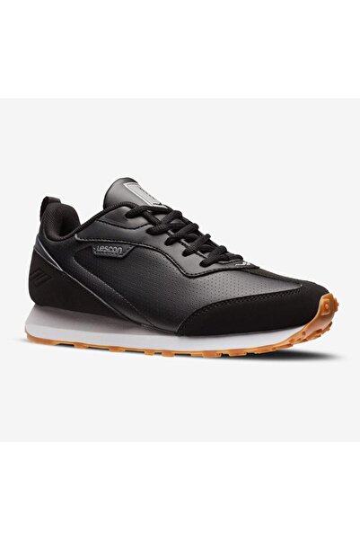 Lescon Motiva Black Comfort Casual Running and Walking Sports Shoes