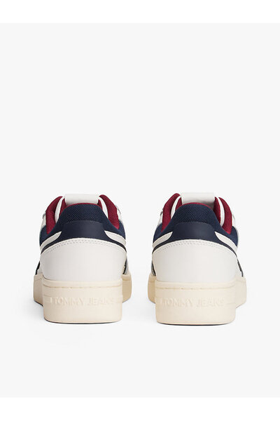 Tommy Hilfiger Pánské bílé sportovní boty Fine Cleat Retro Basketball