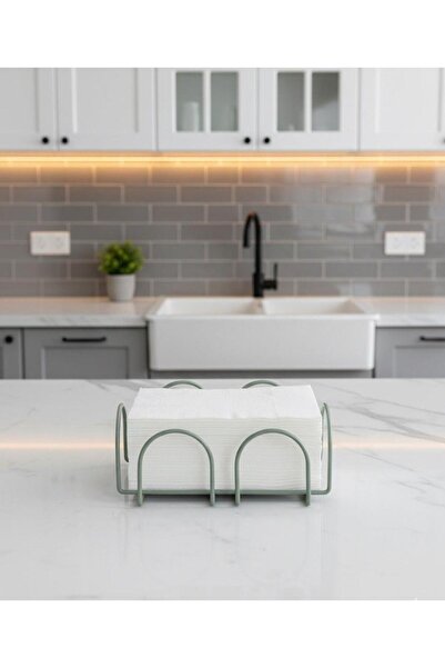 Okyanus Home Green Horizontal Napkin Holder