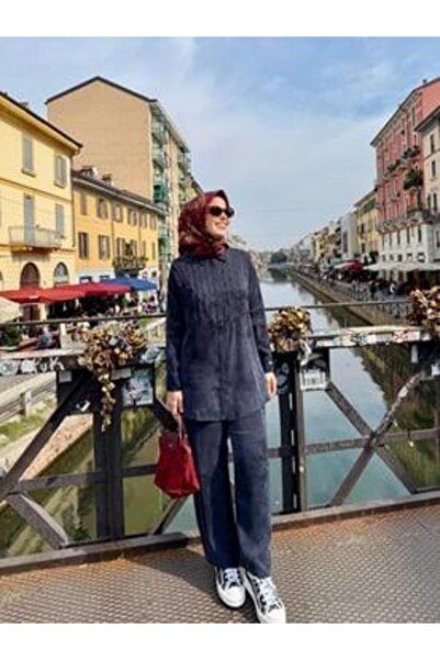 Moodbasic طقم فاخر من NERVÜR مطرز بالحجر بتفاصيل دقيقة