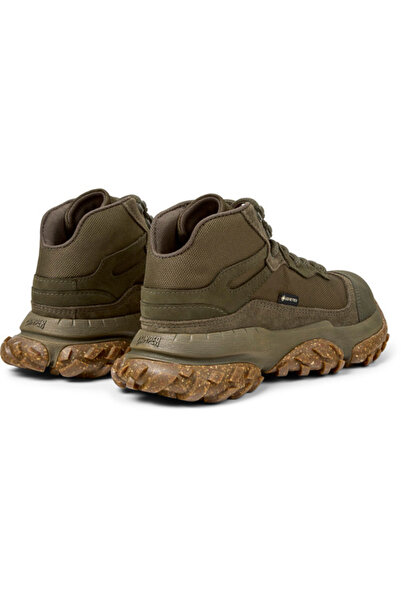 CAMPER Women Green Lace-Up Outdoor Boots Thick Comfortable Sole Leather Detail KarstTrek GORE-TEX