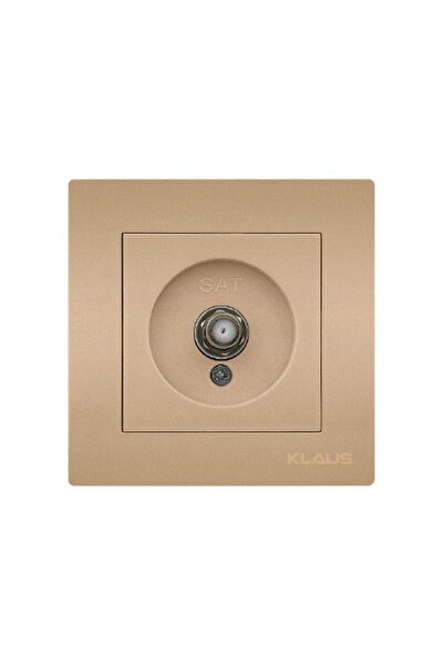 Klaus 10 τεμάχια, χρυσή υποδοχή δορυφορικής τηλεόρασης, KE01421 (10/120)