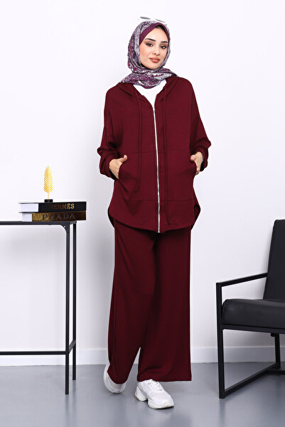 İmajButik Σετ παντελόνι με κοντό μπροστινό μέρος και μακρύ πίσω μέρος