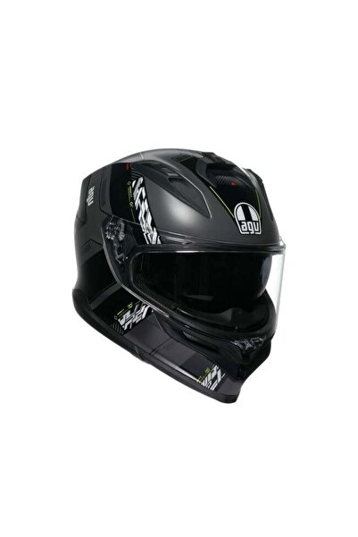 AGV K7 Kyber Matt Grey Yellow Fluo Kapalı Kask
