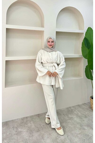 lurex moda Scarf Jacket