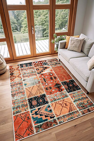 Olverno Home Makinede yıkanabilir kaymaz taban leke tutmaz dijital mutfak hal...