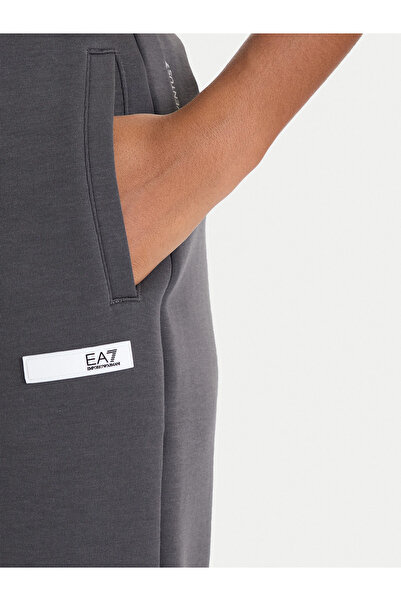 EA7 Men's High Waist Slim Leg Pocket Detail Ankle Length Black Pants 7W000678 Af13151-U8117