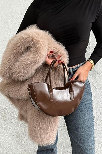 La La'Graccio Paris Geantă de mână și crossbody din piele lucioasă Giglo pent...