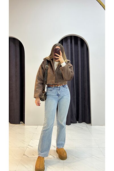 MERVENS Crop Kürk Ceket