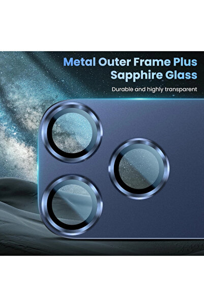 Nezih Case Apple iPhone 17 Pro Uyumlu Tam Kaplayan Kamera Lens