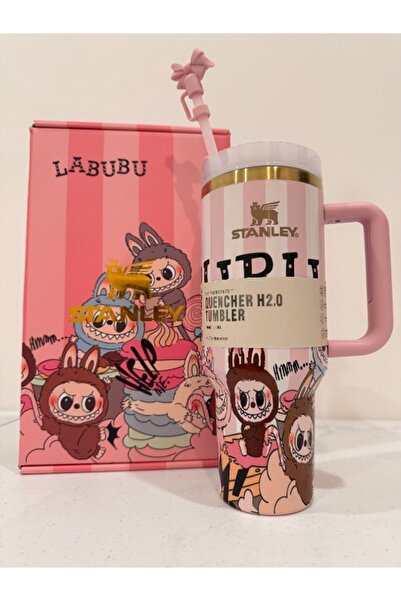Generic Labubu Pink ST Tumbler 40oz – Limited Edition Cute Water Cup with Straw
