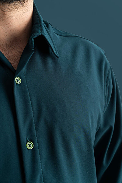 bombe Ανδρικό πουκάμισο εφαρμοστό Easy Iron που απομακρύνει τον ιδρώτα oversized Classic