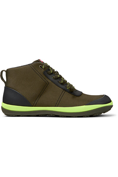 CAMPER Men Green Rubber Lace Detail Classic Ankle Boots Soft Flat Sole Comfortable Winter PeuPistaGm