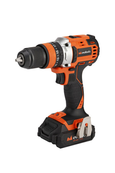 Evotools Κρουστικό δράπανο και κατσαβίδι χωρίς ψήκτρες με 2 μπαταρίες και φορ...