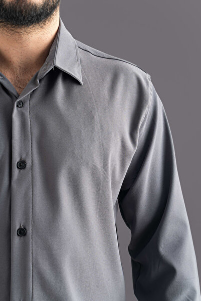 bombe Men's Slim Fit Easy-Iron Sweat-Absorbing Oversized Classic Shirt