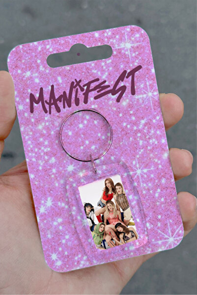 Namgo سلسلة مفاتيح بإطار شفاف MANIFEST