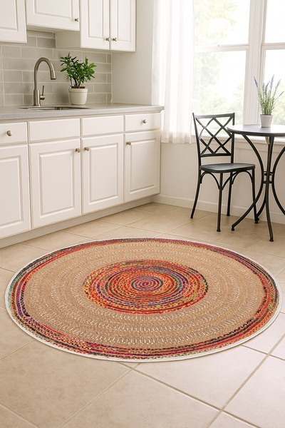 Olverno Home Makinede yıkanabilir kaymaz taban leke tutmaz dijital mutfak hal...