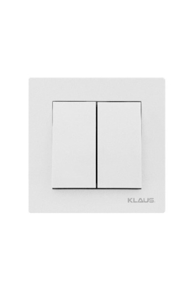Klaus 10 Bucati, Intrerupator Dublu Alb, KE01103 (10/120)