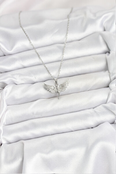 Bernami Special Steel Chain Color Angel Model Women's Necklace Offer!! !