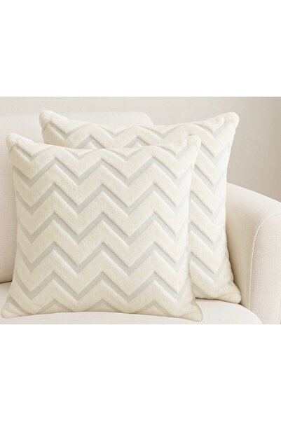 BONJOUR MADAME 2Pcs Throw Pillow Cover Sofa Cover Fabric Throw Pillow Cover 45 X 45cm