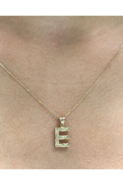 Hakan Güler Kuyumculuk 14 Ayar Altın E Harfli Zincir