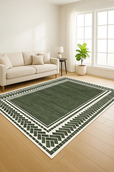 Olverno Home Makinede yıkanabilir kaymaz taban leke tutmaz dijital mutfak hal...