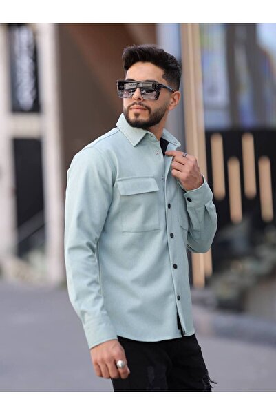 YXC Trend Maker Чоловічий сезонний повсякденний одяг з підкладкою зі скуби, спортивний крій, куртка на кнопках, чоловіча сорочка