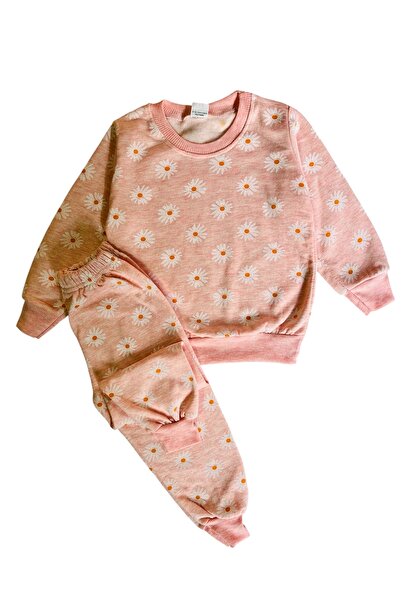 YUMİYUMM طقم بناتي مكون من قطعتين من نوع مبطن بالصوف باباتيالي سالمون