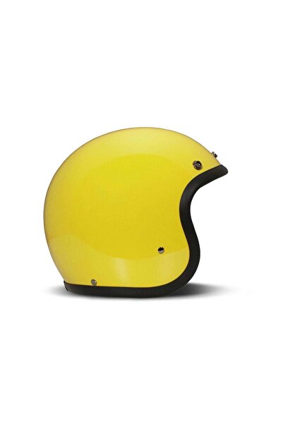 Dmd Jet Retro Açık Motosiklet Kaskı Yellow