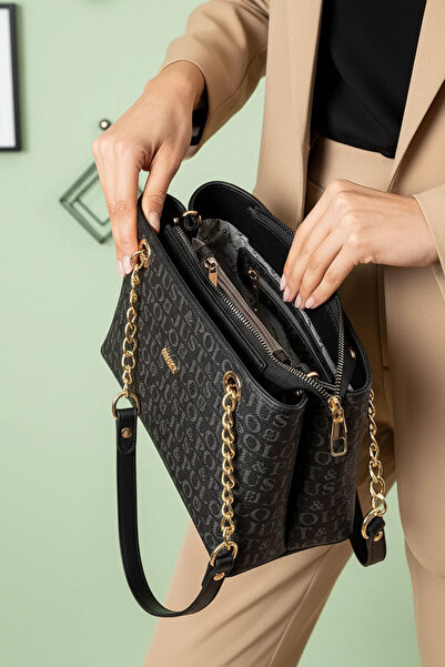 POLO CLUB Жіноча сумка з 3 відділеннями, довгими ручками та ременем через плече (25x16 см)