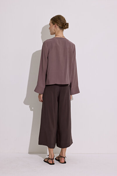 Manuka Modal Wide Sleeve Blouse Dried Rose