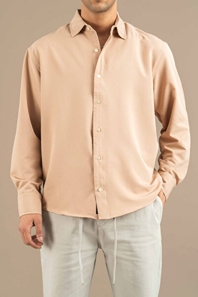 bombe Men's Slim Fit Easy-Iron Sweat-Absorbing Oversized Classic Shirt