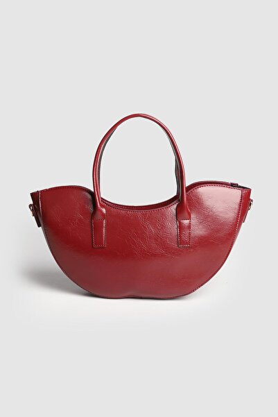 La La'Graccio Paris Γυναικεία τσάντα χειρός και χιαστί από γυαλιστερό δέρμα G...