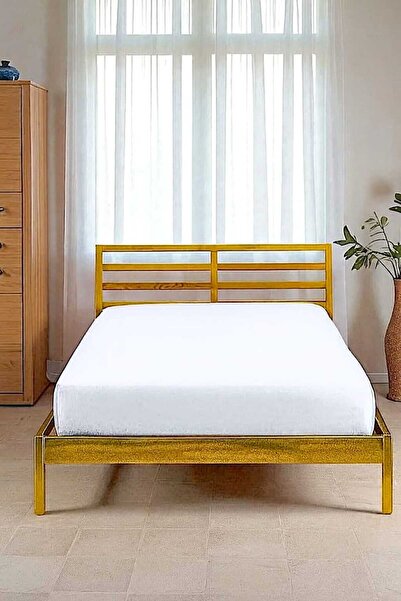 MİLAYS LİFE HOME COLLECTİON 100% бавовняна одно- або двоспальна простирадло з гумкою (Fitted Jersey/Penye простирадло)