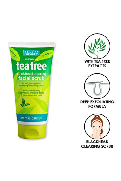 BEAUTY FORMULAS Beauty Formula Tea Tree Facial Scrub 150Ml: 11129