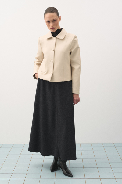 Jolamier Uzun A Kesim Yün Etek Anrasit